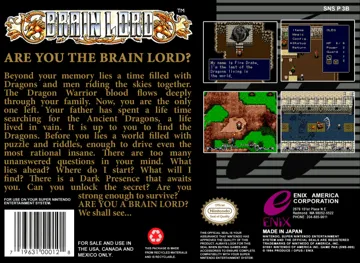 Brain Lord (USA) box cover back